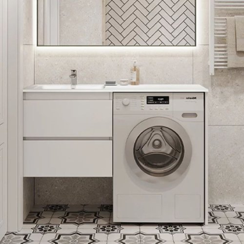 Тумба KAST ARTEMIDA 120 см під пральну машину з раковиною Della L