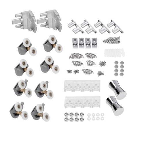 Душевая кабина Lidz Wiezak SC90x90.SAT.LOW.L, стекло Linie, 4мм, без поддона