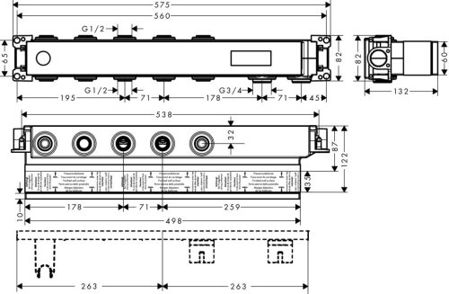 Скрытая часть Hansgrohe RainSelect 15311180