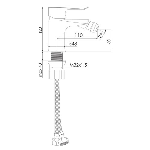 Смеситель для биде Imprese Vaclav f03106410AA