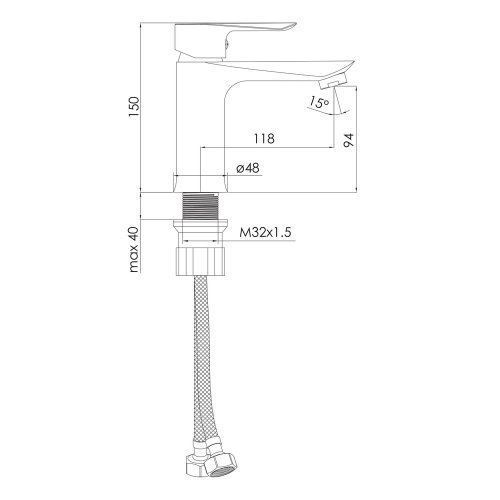 Смеситель для умывальника Imprese Vaclav f03506406AA