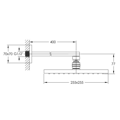 Верхний душ Imprese Smart Click ZMK101901223