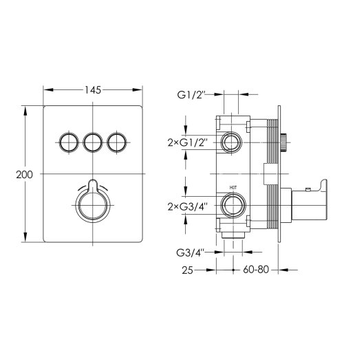 Душова система Imprese Smart Click ZMK101901245