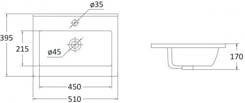 Комплект меблів для ванної RJ Atlant тумба + раковина + дзеркальна шафа RJ02500WH