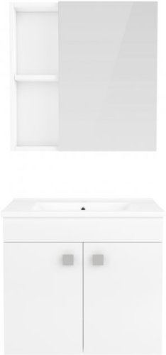 Комплект мебели для ванной RJ Atlant тумба + раковина + зеркальный шкаф RJ02600WH