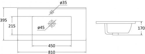 Комплект мебели для ванной RJ Atlant тумба + раковина + зеркальный шкаф RJ02801GR