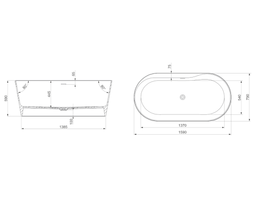 Ванна Roca Raina 160x80 A248466000