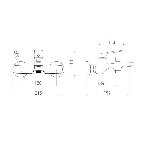 Смеситель для ванны Volle Cante 1512.031005
