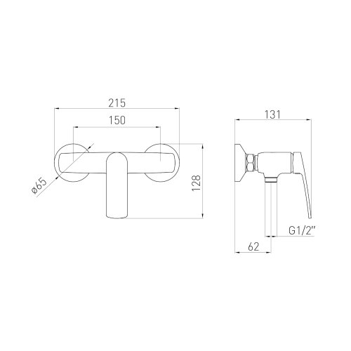 Смеситель для душа Volle Cante 1512.101004