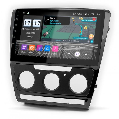 Штатная магнитола Abyss Audio QS-0117 для Skoda Octavia A5 2004-2013 Android 10 Q