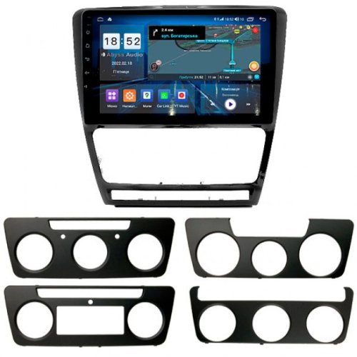 Штатная магнитола Abyss Audio QS-0117 для Skoda Octavia A5 2004-2013 Android 10 Q