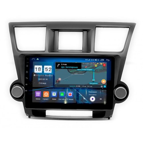 Штатная магнитола Abyss Audio QS-0149 для Toyota Highlander XU40 2011-2015 Android 10 Q