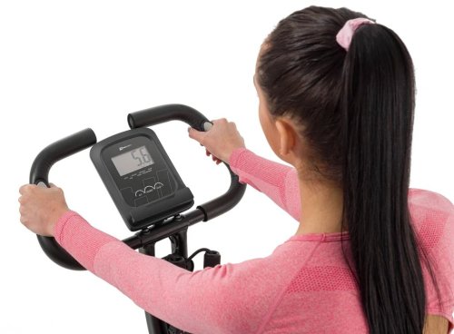 Велотренажер магнітний Hop-Sport HS-3010X Grix X-Bike з еспандерами чорно-синій