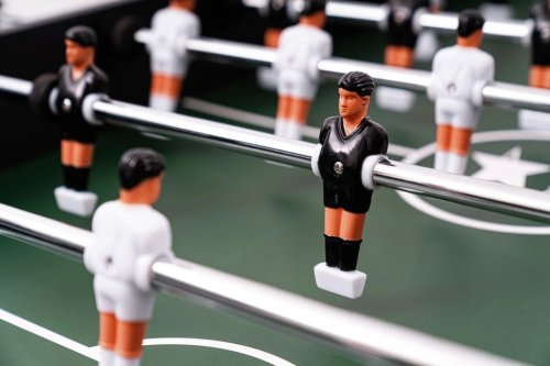 Настольный футбол Hop-Sport Corner Черно-красный