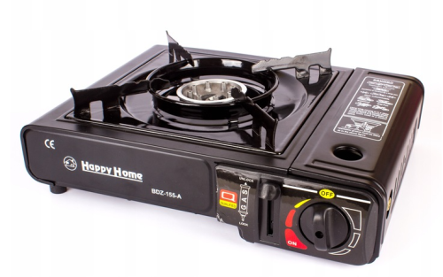 Портативная газовая плита 2 в 1 Happy Home BDZ-155-A
