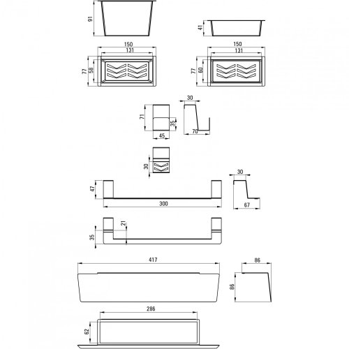 Набор аксессуаров для кухонной мойки Deante Magnetic ZZMKN11O