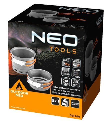Набор посуды туристический Neo Tools 63-144