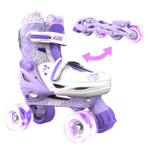 Ролики Neon Combo Skates Фиолетовый NT09L4 (Размер 30-33)