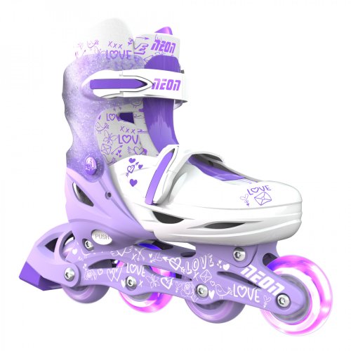 Ролики Neon Combo Skates Фиолетовый NT09L4 (Размер 30-33)