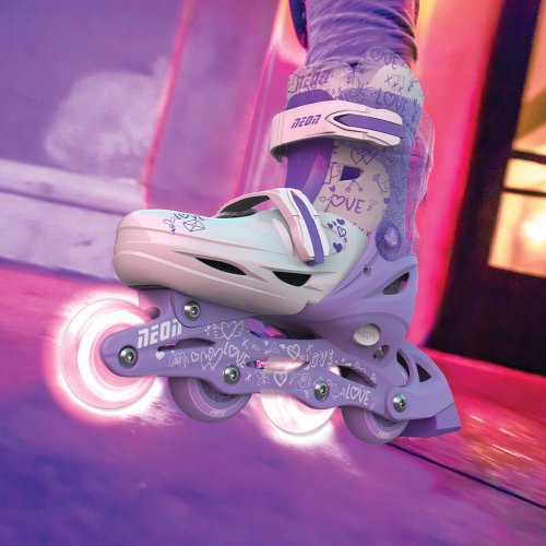 Ролики Neon Combo Skates Фиолетовый NT09L4 (Размер 30-33)