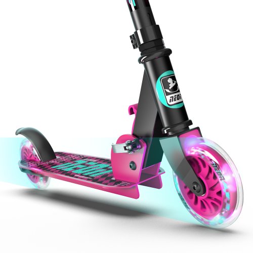 Самокат NEON Apex LED Розовый NS32P4