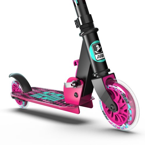 Самокат NEON Apex LED Розовый NS32P4