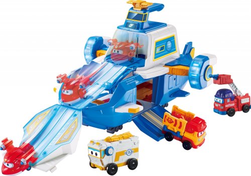 Игровой набор Super Wings Air Moving Base, Воздушная База, свет, звук EU740831