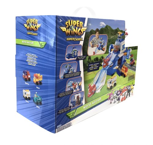 Игровой набор Super Wings Air Moving Base, Воздушная База, свет, звук EU740831