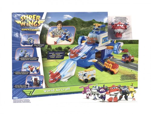 Игровой набор Super Wings Air Moving Base, Воздушная База, свет, звук EU740831
