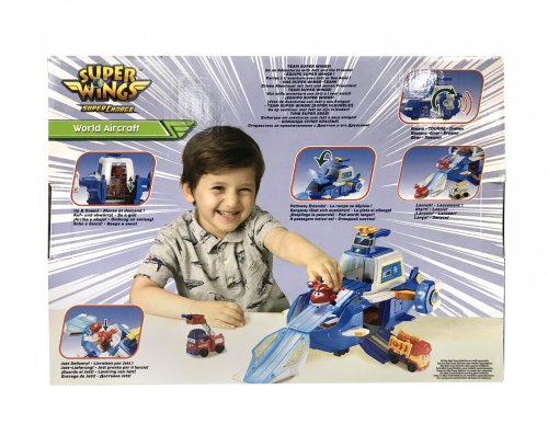 Игровой набор Super Wings Air Moving Base, Воздушная База, свет, звук EU740831