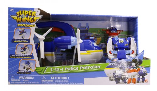 Игровой набор Super Wings 2-in-1 Police Patroller 2в1 Полицейский транспорт EU740834