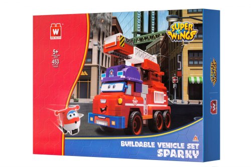 Конструктор Super Wings Small Blocks Buildable Vehicle Set Sparky, Спарки EU385011