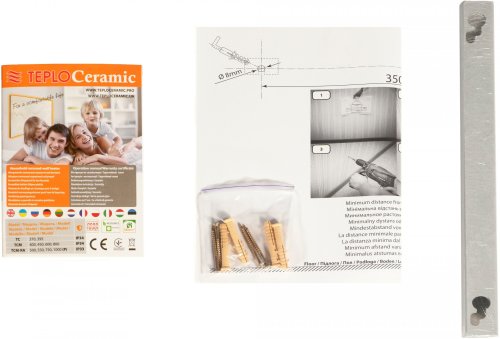 Керамическая электронагревательная панель Teploceramic TCM800 черный