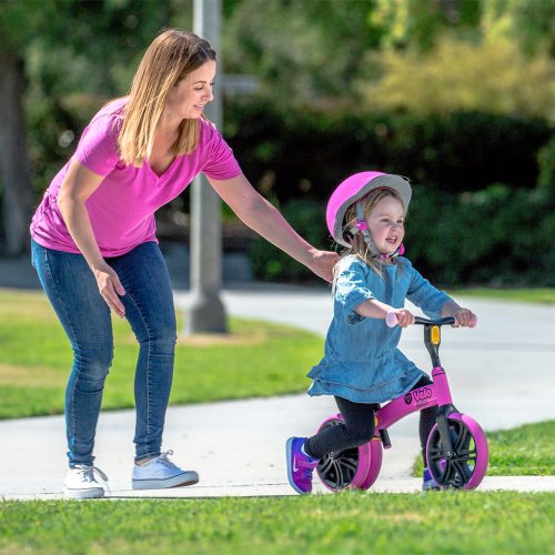 Беговел YVolution YVelo Junior Розовый N101050