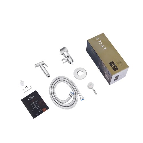 Смеситель с гигиеническим душем Kroner KRP Edelstahl Klassisch - ESG053 CV029966