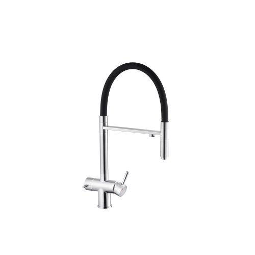 Смеситель для кухни с подключением к фильтру Kroner KRP Edelstahl Klassisch - ESG03815BLK CV027933