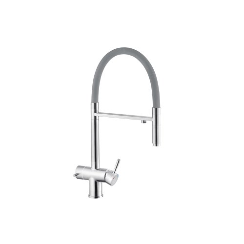 Смеситель для кухни с подключением к фильтру Kroner KRP Edelstahl Klassisch - ESG03815GRA CV027934