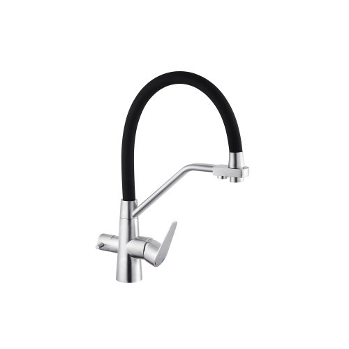 Смеситель для кухни с подключением к фильтру Kroner KRP Edelstahl Klassisch - ESG03817BLK CV027936