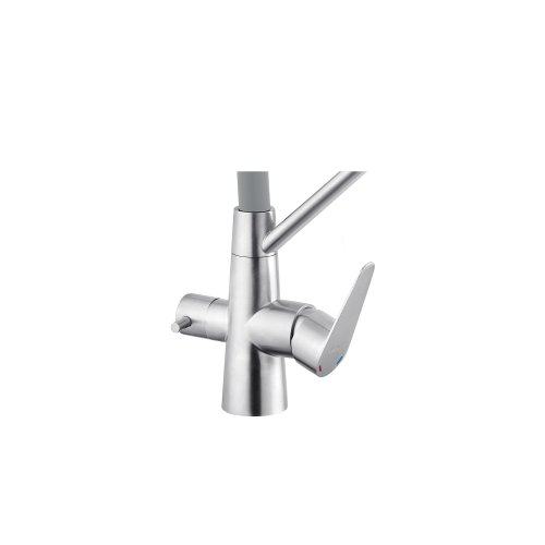 Смеситель для кухни с подключением к фильтру Kroner KRP Edelstahl Klassisch - ESG03817GRA CV027937