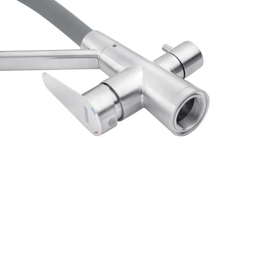 Смеситель для кухни с подключением к фильтру Kroner KRP Edelstahl Klassisch - ESG03817GRA CV027937