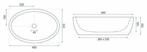 Умывальник REA Shila REA-U6655