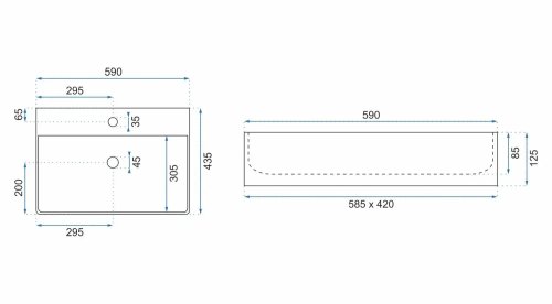 Умывальник REA Gina 60 REA-U0677