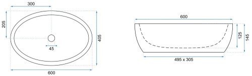 Умывальник REA Melania REA-U0656