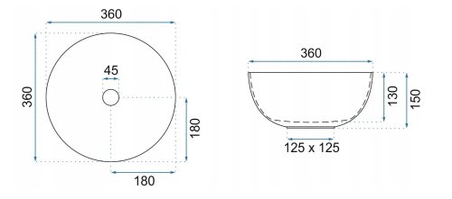 Умывальник REA Stella White REA-U1878