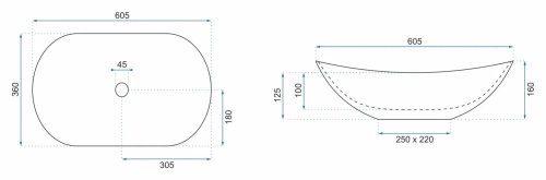 Умывальник REA Royal Granit Matt REA-U8742