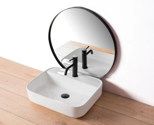 Змішувач для умивальника REA Gusto One Black Mat REA-B1654