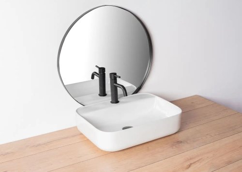 Змішувач для умивальника REA Gusto One Black Mat REA-B1654