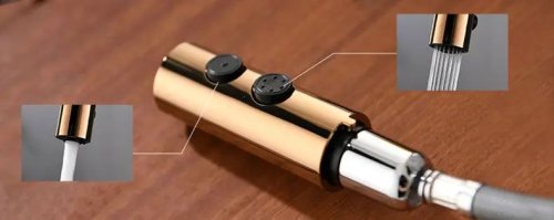 Смеситель для кухни REA Apollo Black/Rose Gold REA-B9600