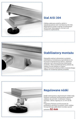 Трап для душа REA Pure Neo 70 REA-G0092