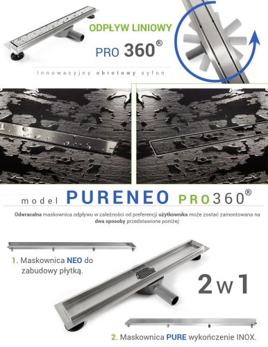 Трап для душа REA Pure Neo Pro 100 REA-G0989